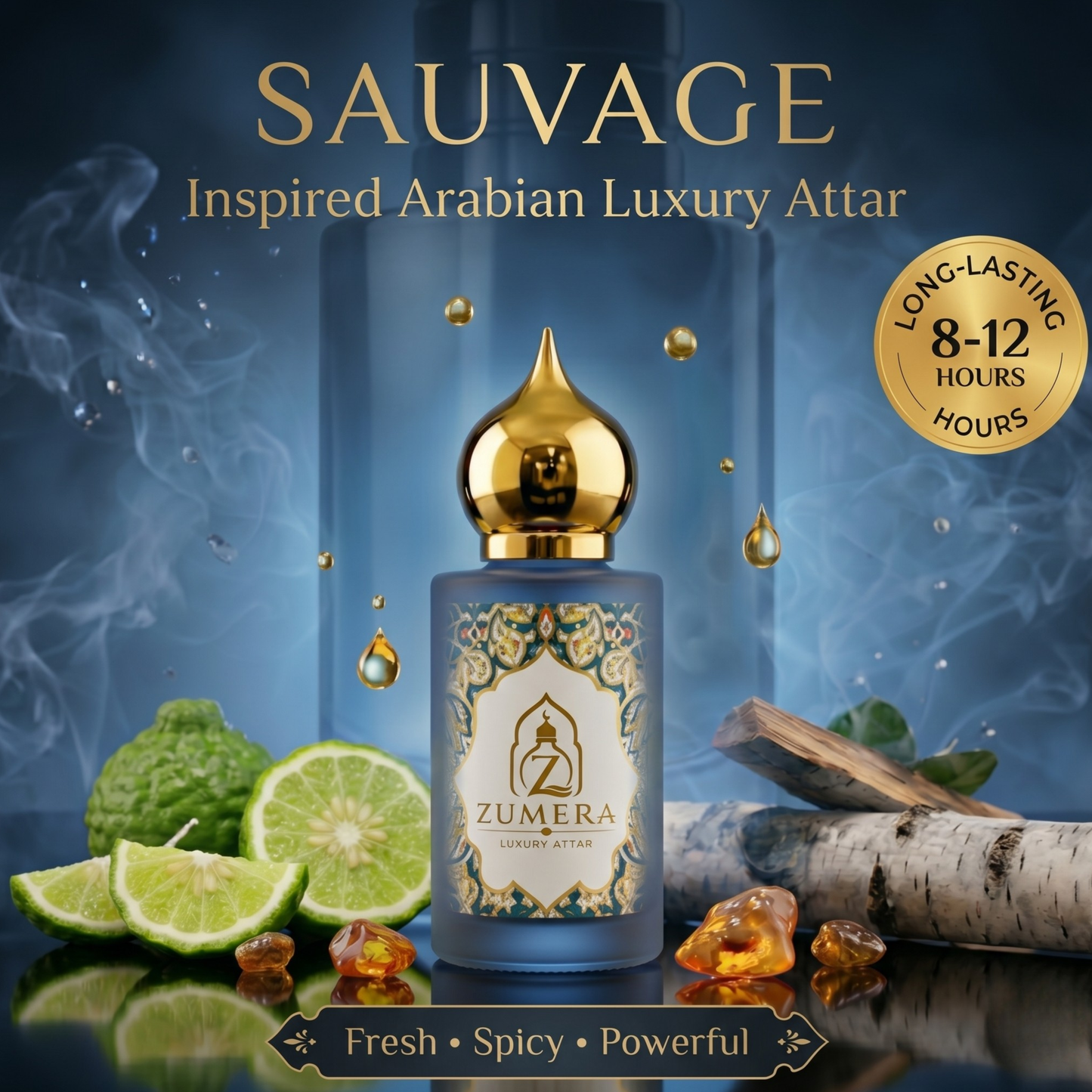 Zumera Sauvage Noir Inspired Attar