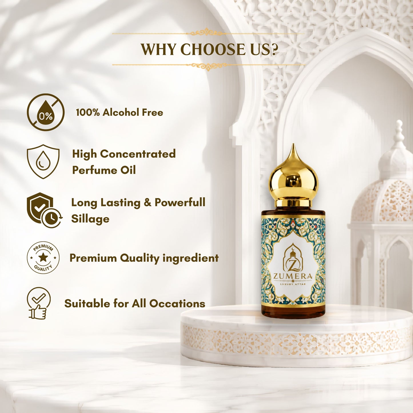 Zumera White Oud Attar