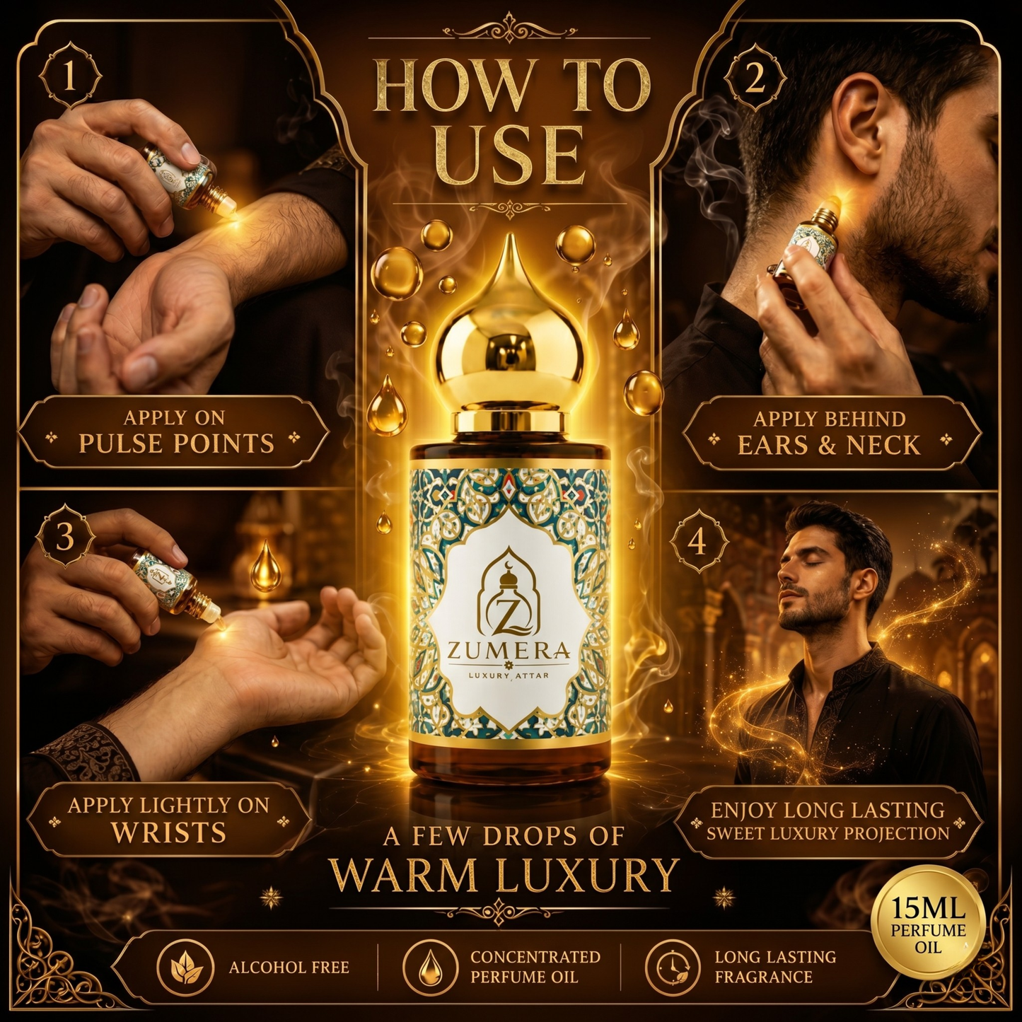 Zumera Khamrah Gold Inspired Attar