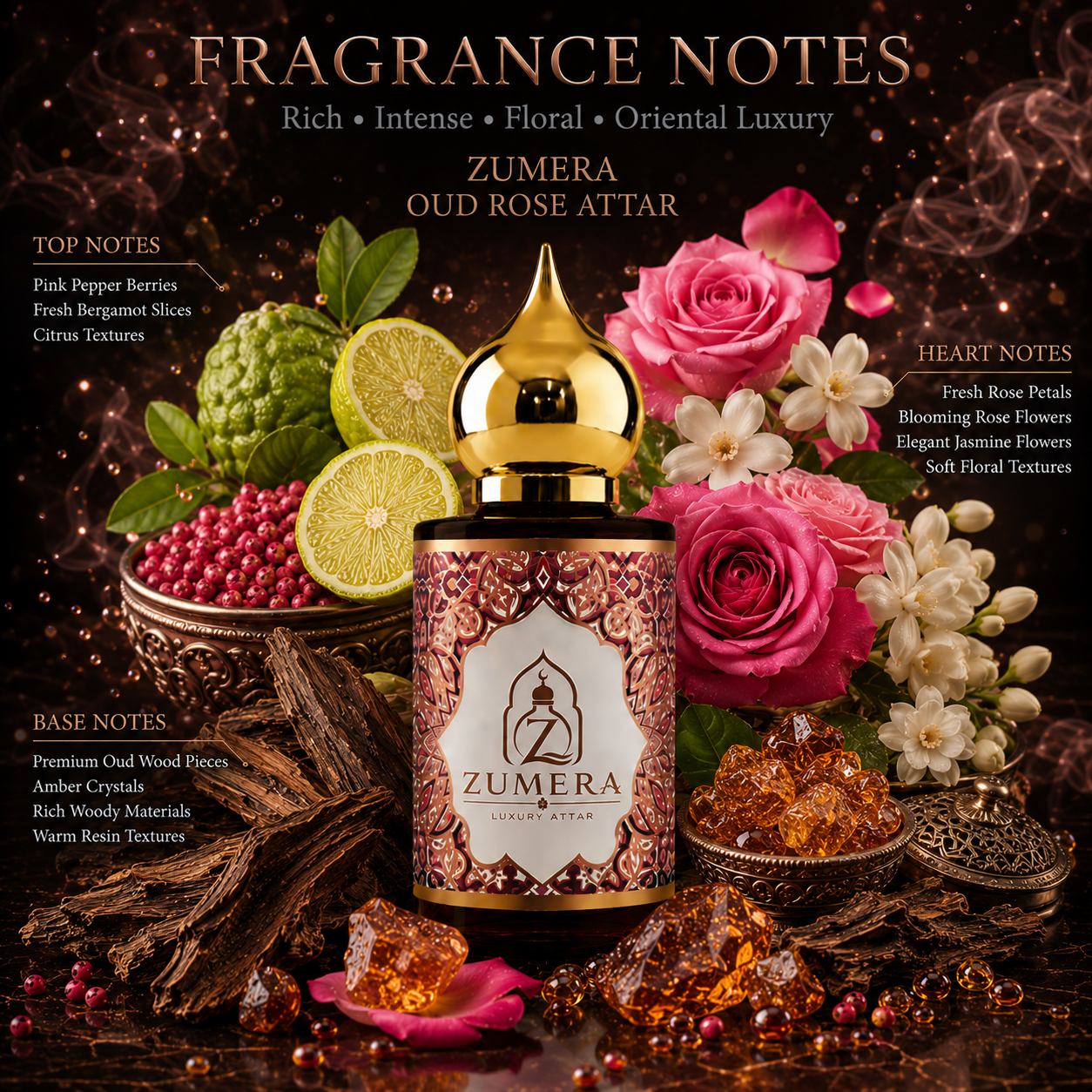 Zumera Oud Rose Attar
