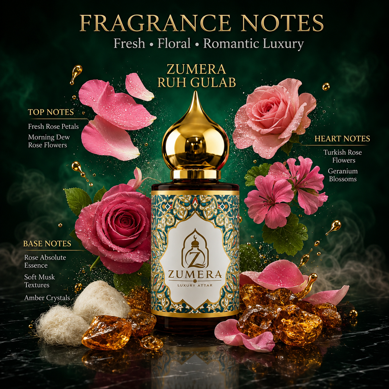 Zumera Ruh Gulab Attar
