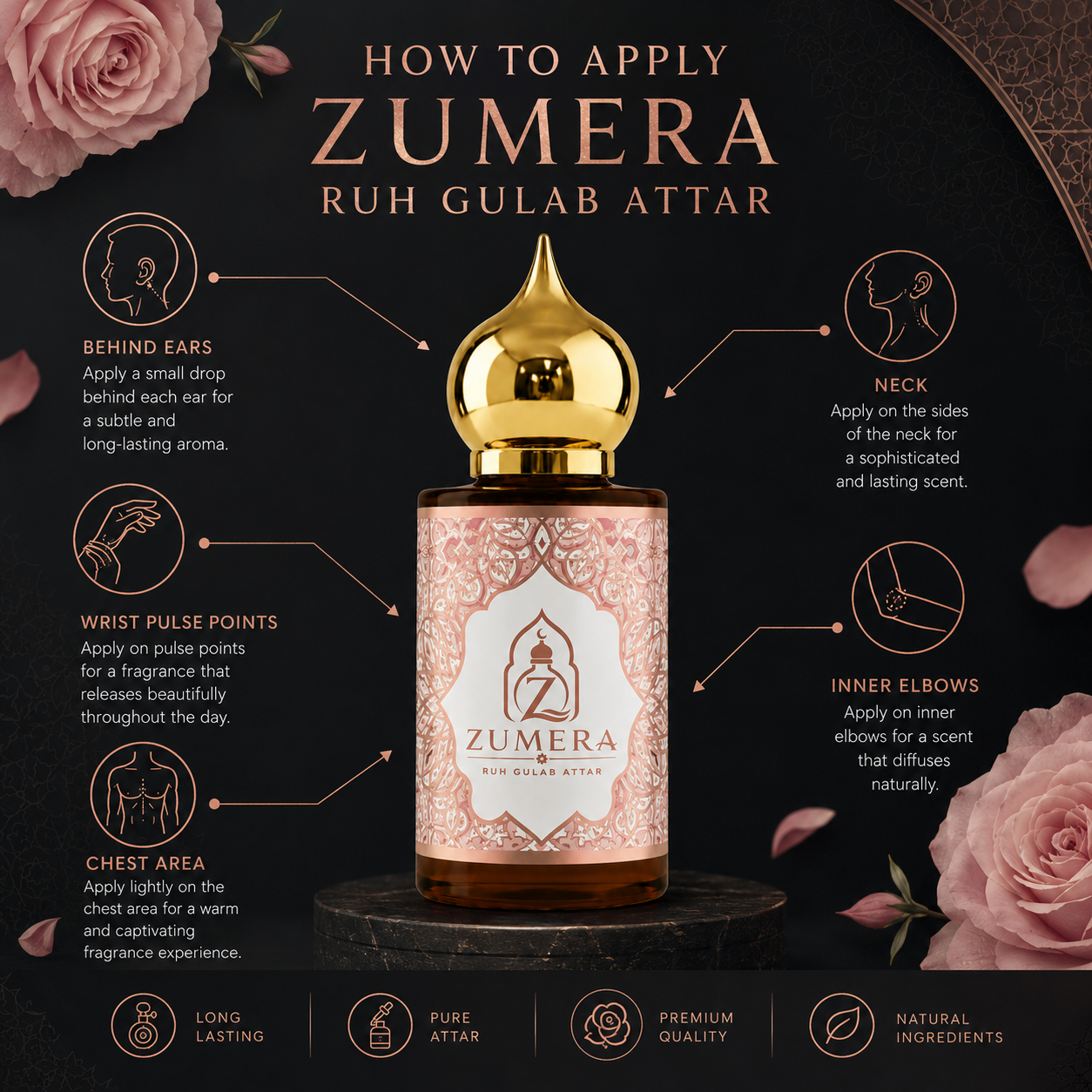 Zumera Ruh Gulab Attar