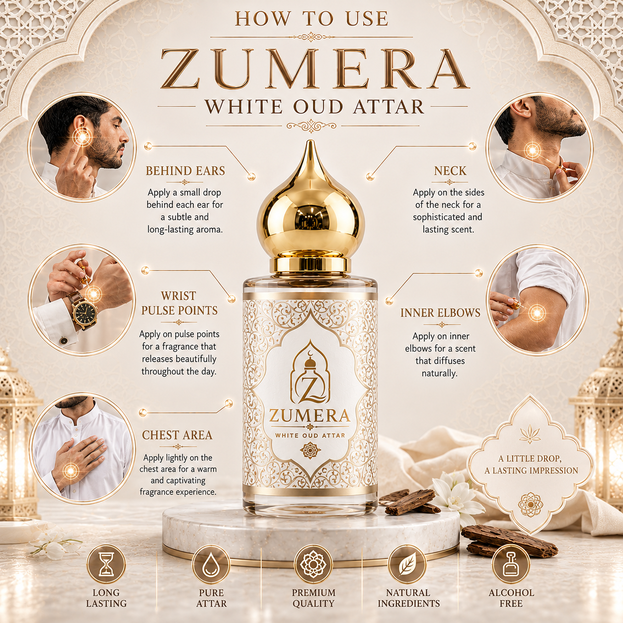 Zumera White Oud Attar
