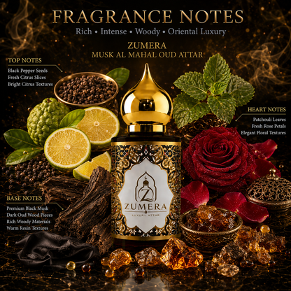 Zumera Musk Al Mahal Oud Attar