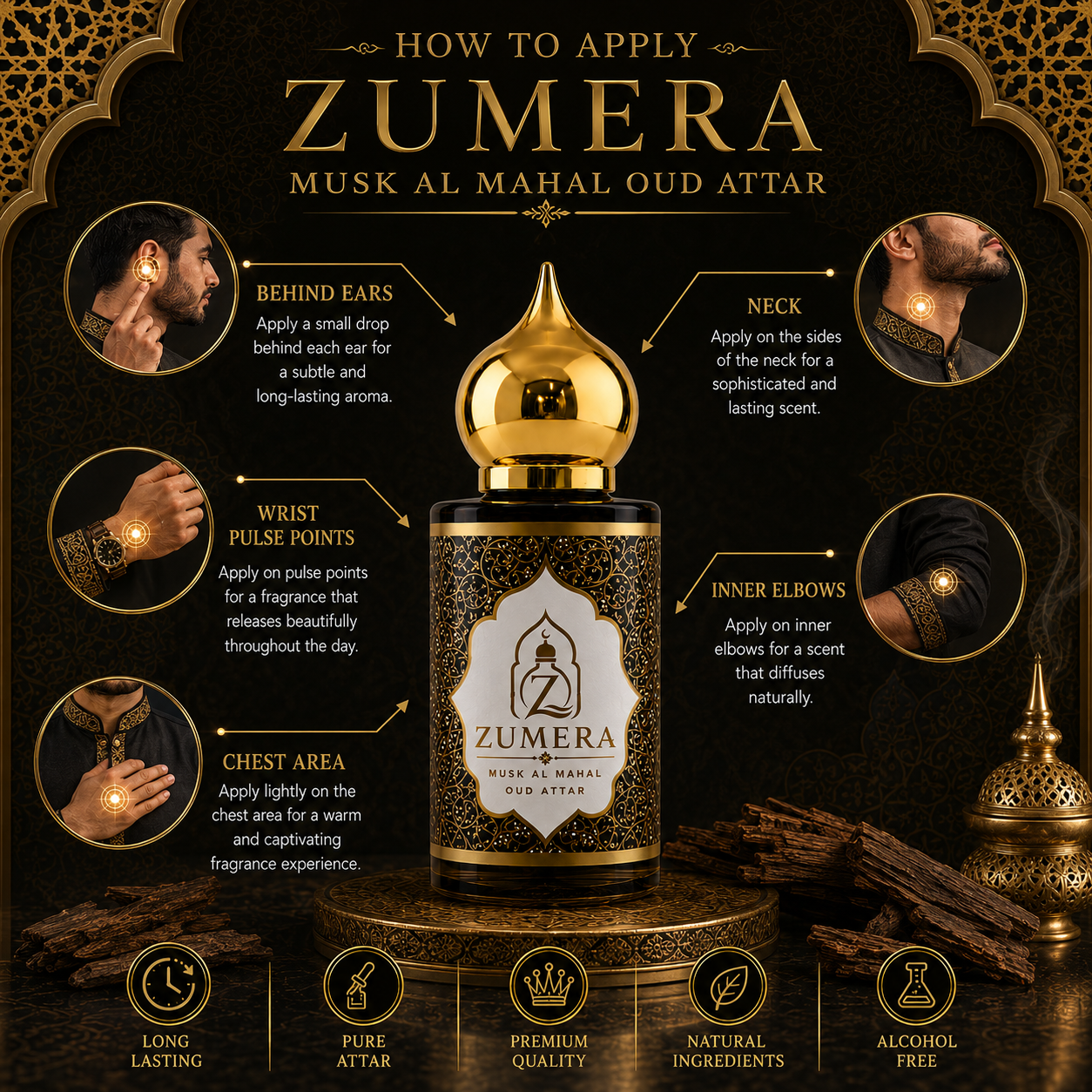 Zumera Musk Al Mahal Oud Attar