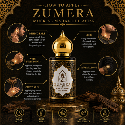 Zumera Musk Al Mahal Oud Attar